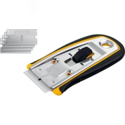 Скребок с выдвижным лезвием 40 мм, 5 дополнительных лезвий