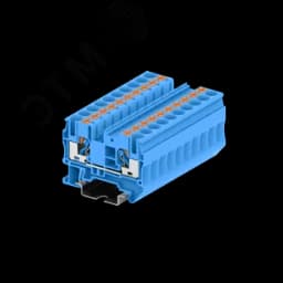Клемма TP 1-1 проходная Push-in, сечение 6 мм. кв., синяя