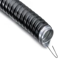 Металлорукав в ПВХ изоляции МРПИнг-22 (бухта 50 м/уп.) с зондом, черный, REXANT