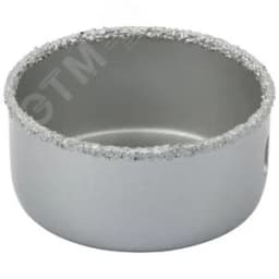 Коронка кольцевая по кафелю карбидная, глубина пропила 25 мм, 60 мм