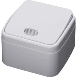 Выключатель STEKKER PSW103120 одноклавишный открытой установки 250В 10А IP20 с подсветкой белый серия Basic 39029