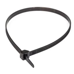 Хомут-стяжка кабельная нейлоновая 4,8х300 мм черная (100 шт/12500 шт уп/кор) Промрукав