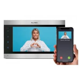 IP видеодомофон 10" с поддержкой HD SL-10N Cloud Silver+Black CTV