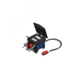 Устройство распределительное переносное твердая резина IP44 32A корпус 320х320х320 черный