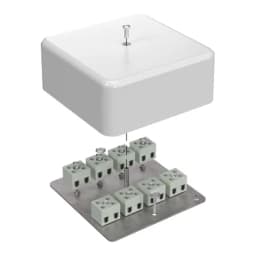 Коробка огнестойкая для кабель-канала 40-0470-FR2.5-16 Е15-Е120 103х103х45 RAL9003 (22 шт/кор) Промрукав