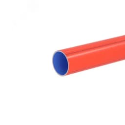 Труба гладкостенная трехслойная полимерная д. 90мм толщ. 8,2 мм, SN64 отрезок 11,7м, цвет красный