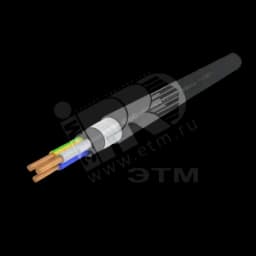 Кабель силовой ПБПнг(А)-HF 3х16.0ок (N.PE)-0.66 однопроволочный черный (барабан)