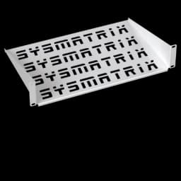 Полка 19" консольная перфорированная 1U глубина 300 мм, цвет серый (RAL 7035) SYSMATRIX SH 3003.700