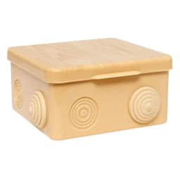 Коробка распределительная КМР-030-014 с крышкой (100х100х55), 8 мембранных вводов светлое дерево IP54 EKF PROxima