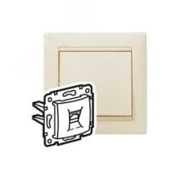 VALENA Розетка телефонная RJ11х1 в рамку слоновая кость 695622 LEGRAND