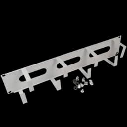 Кабельный органайзер 19" 2U, 5 колец, метал. цвет серый (RAL 7035) SYSMATRIX SA 0220.7000