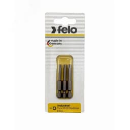 Биты TX15/TX20/TX25 50мм, серия Industrial, 3 шт в блистере Felo