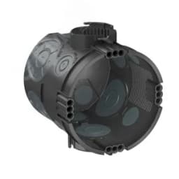 Коробка монтажная для твёрдых стен диам.60мм H (глубин а) 66 мм, с герметичными вводами, без винтов