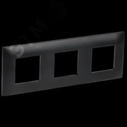 SKANDY Рамка 3-местная SK-F03Bl черный IEK