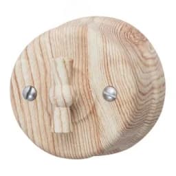 Выключатель 1кл. проходной, пластик, цвет Карельская Сосна Bironi