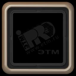 Рамка 1 пост универсальная золотая бронза