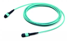 Патч-корд волоконно-оптический MPO (мама) - MPO (мама) Hyperline FHD-MC3-503-MPOF12/PS-MPOF12/PS-B-1M-LSZH-AQ