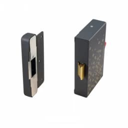 Замок электромеханический накладной (ключ+слайдер, нз,12В) Promix-SM215.10 graphite