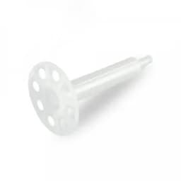 Тарельчатый дюбель гриб с гвоздем для ПМ IN90 белый (50 шт/уп)