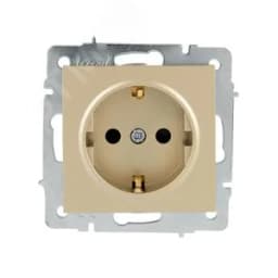 VESNA Розетка с защитой от детей ПБТ золото