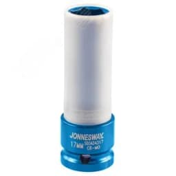 Головка торцевая ударная удлиненная тонкостенная 1/2"DR для легкосплавных колесных дисков, 17 мм Jonnesway