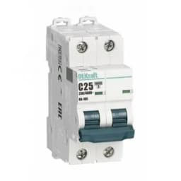 Выключатель автоматический 2P кривая C 63A 10кА ВА-105