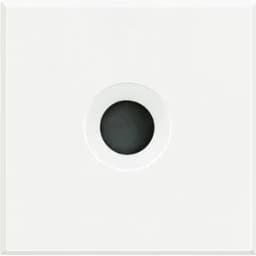 Axolute Заглушка с выходным отверстием 9мм 2 коннектора для организации распайки белый