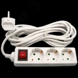 Удлинитель Navigator 71 454 NPE-S1-03-150-ESC-3x0.75 кит 10А ПВС 3х0.75