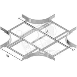 Ответвитель Х-образный для KLL, высота - 60 мм, ширина - 441 мм, кратность - 1шт, HD - Оцинкованная сталь (методом горячего цинкования)