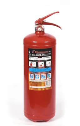 Автомобильный порошковый огнетушитель Ярпожинвест ОП-4