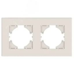 Рамка 2-местная City, бежевый