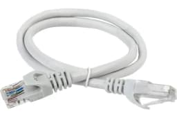 Патч-корд кат.5E UTP 1м сер. ITK PC01-C5EU-1M