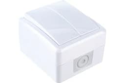 Выключатель 2-кл. ОП Эра Эксперт 10А IP54 11-1404-01 250В 10AX бел. Эра Б0020675