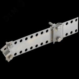 Держатель проводника круглого 5-10мм водосточная труба до 30мм оцинкованная сталь IEK