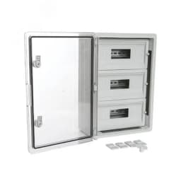 Корпус пластиковый распределительный ЩРН-45 IP65 прозрачная дверь 500х350х190