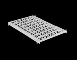 Полка универсальная SMART 19" перфорированная, 700мм (регулировка) для шкафов, серый SYSMATRIX SH 7004.700