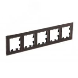 ATLASDESIGN NATURE рамка пятипостовая, ОРГАНИЧЕСКОЕ СТЕКЛО МОККО Systeme Electric