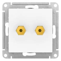 ATLASDESIGN АУДИОРОЗЕТКА двойная, ЛОТОС