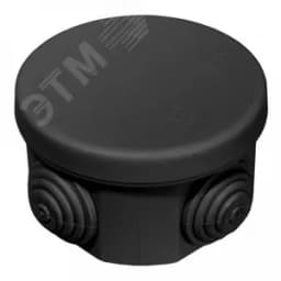 Коробка распределительная для о/п безгалогенная (HF) черная 65х40 (200шт/кор)