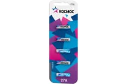Элемент питания алкалиновый A27 для пультов сигнализаций (блист.5шт) КОСМОС KOC27A5BL