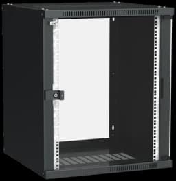 ITK Шкаф LINEA WE 15U 600x600мм дверь стекло черный (LWE5-15U66-GF)