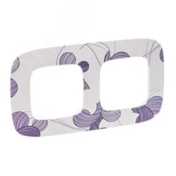 Valena ALLURE Рамка 2 поста флора универсальная Legrand Euro