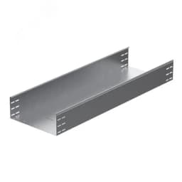 Универсальный лоток неперфорированный 400х150х3000, толщина 1,0 мм, Сендзимир цинк OSTEC