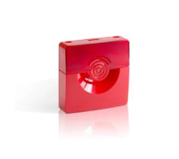 Оповещатель светозвуковой Рубеж ОПОП 124-7 12В (корпус красный) Rbz-226685