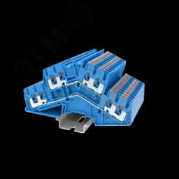 Клемма TP 2-уровневая угловая, сечение 2,5 мм. кв., синяя