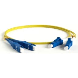 Патч-корд волоконно-оптический (шнур) Hyperline FC-D2-9-LC/UR-SC/UR-H-7M-LSZH-YL