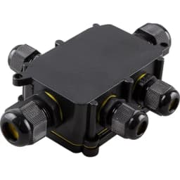 Коробка распределительная STEKKER LD525 водонепроницаемая на 5 выходов 450V 140х100х36 черный 49189