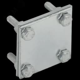 Зажим крестообразный с разделителем полоса-полоса 30мм оцинкованная сталь IEK