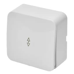 Переключатель открытой установки 1клавишный STEKKER 250В 10А IP20 серия София белый MSW101201 49386