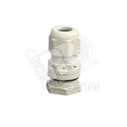 Сальник с разгрузкой натяжения вентилируемый 13-21мм IP66/67 стойкий к УФ серый HENSEL